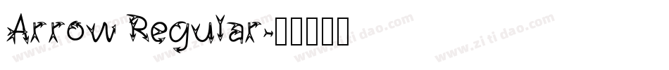 Arrow Regular字体转换